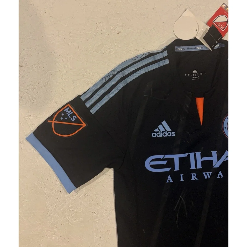 Adidas New York City FC 2015 Inaugural Mens S Away Jersey NYCFC Signed Autograph